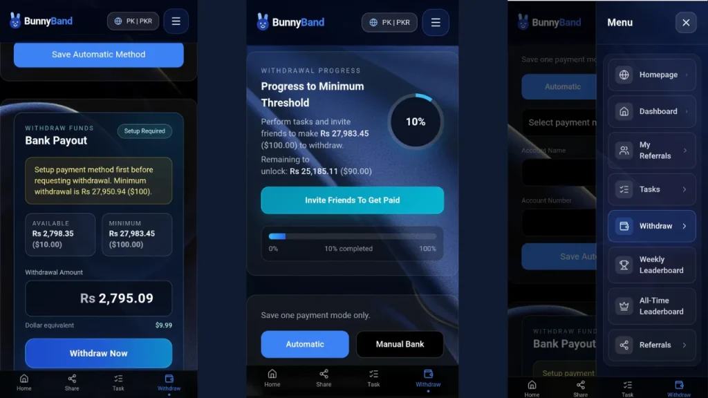 Bunny Band deposit Bonus and Rewords